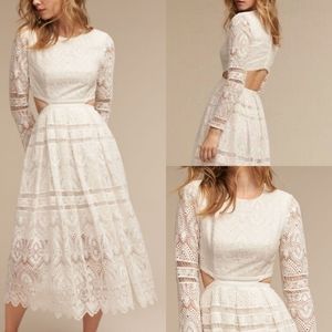 Anthro BHLDN THURLEY Fallon Cut Out Lace Dress